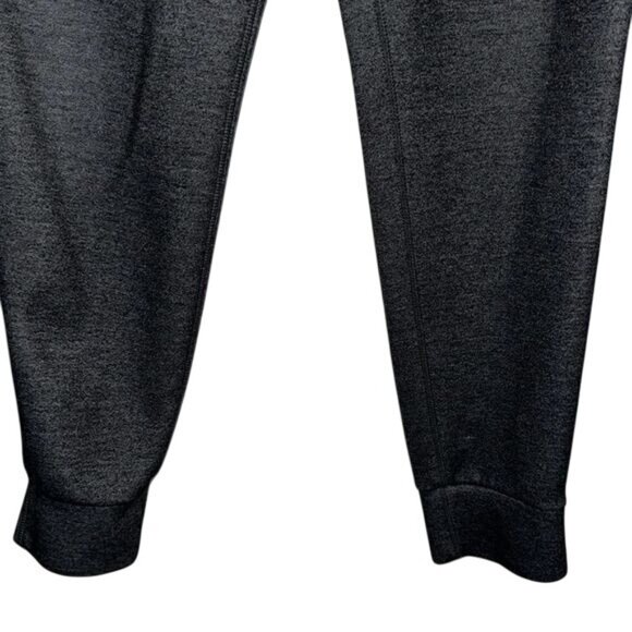 Mens Heathered Gray Jogger Pants With Drawstring Waist & Pockets - Picture 3 of 7